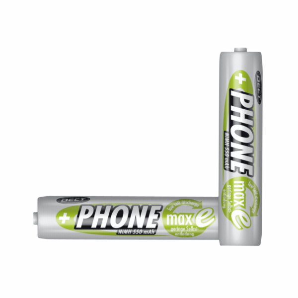 1x2 Ansmann maxE NiMH Aku Micro AAA 550 mAh DECT PHONE
