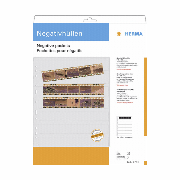 Herma Neg.folie KB 5ks pruhu PP cira 25 listu 7761
