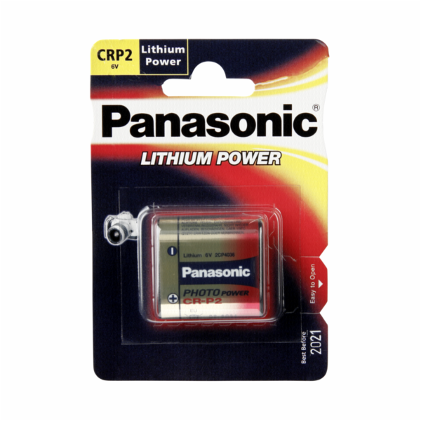 PANASONIC Lithiové - FOTO baterie CR-P2L/1BP 6V