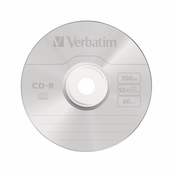 1x10 Verbatim Data Life plus CD-R 80 / 700MB, 52x Speed JC