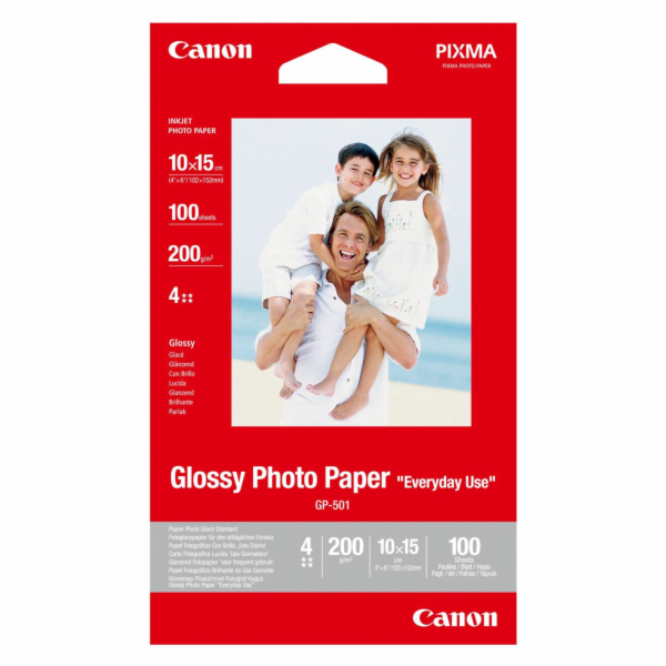 Fotopapír Canon GP-501 10x15 lesklý, 200g/m2, 100 ks