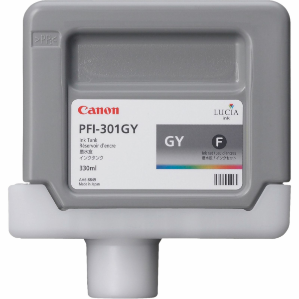 Náplň CANON PFI-301GY grey iPF 8000/8000s/9000/9000s (330ml)