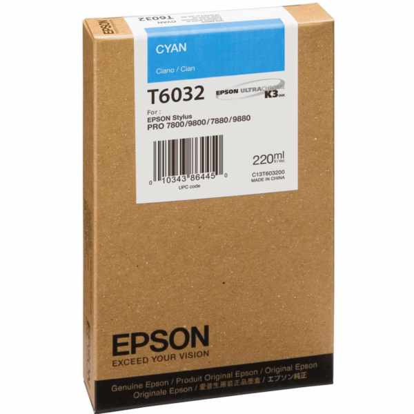 Epson cartridge modra T 603  220 ml             T 6032