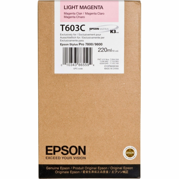 Epson cartridge svetle cervena T 603 220 ml T 603C