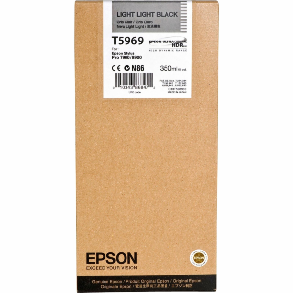Epson Tintenpatrone light light black T 596  350 ml T 5969