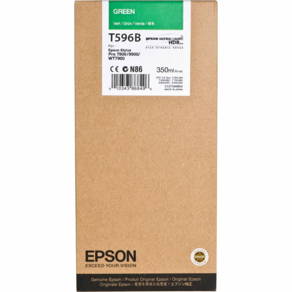 Epson cartridge zelena T 596 350 ml              T 596B