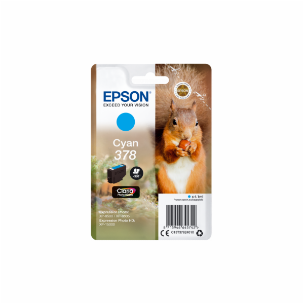 EPSON cartridge T3782 cyan (veverka)