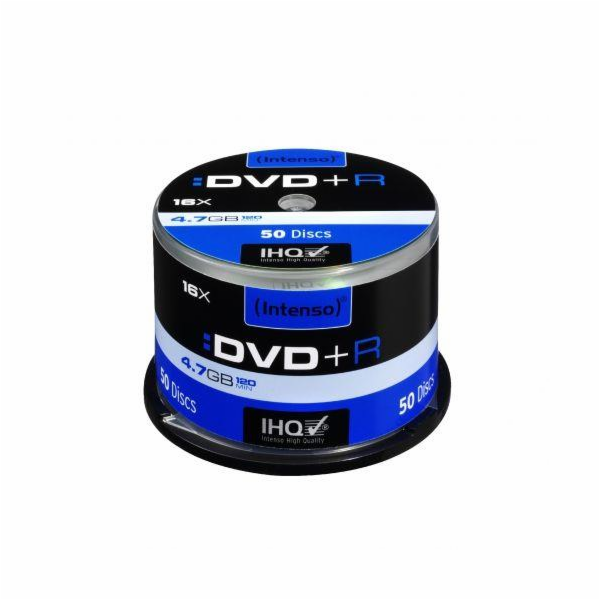 1x50 Intenso DVD+R 4,7GB 16x Speed, Cakebox