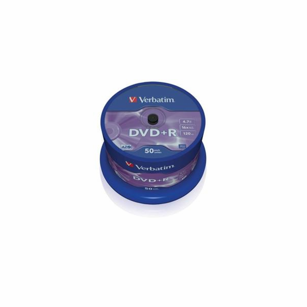 VERBATIM DVD+R(50-Pack)Spindle/General Retail/16x/4.7GB