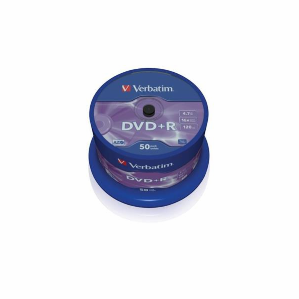 VERBATIM DVD+R(50-Pack)Spindle/General Retail/16x/4.7GB