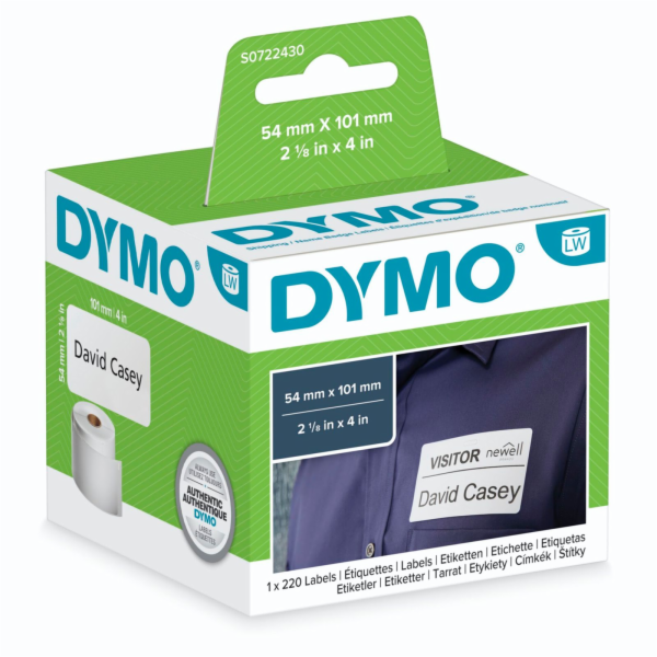 Dymo LabelWriter ORIGINÁLNÍ přepravní štítky 54x101 mm, 1...