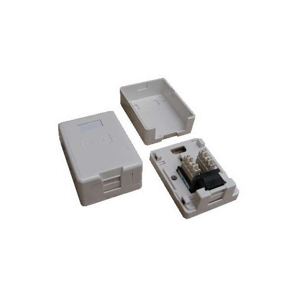 DATACOM Datová zásuvka UTP CAT5E 1xRJ45 na omítku (protip...