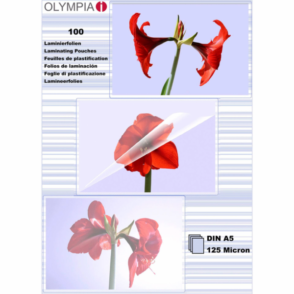 1x100 Olympia Lamin. folie DIN A5 125 micron           9177