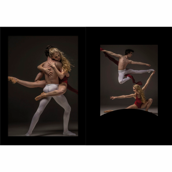 1x100 Daiber Desky na foto s paspartou 13x18 cerna