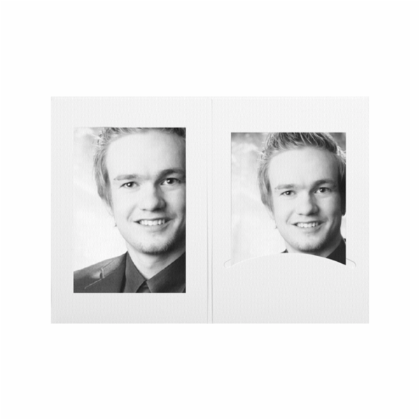 1x100 Daiber desky na fotky s paspartou 10x15 matne bila