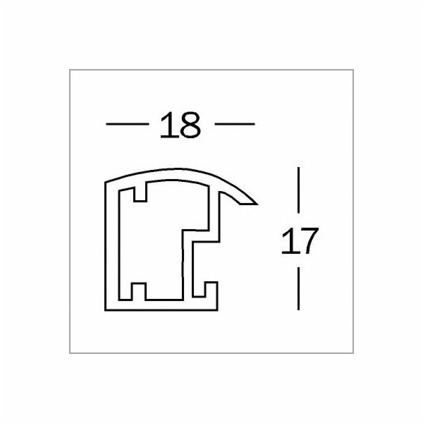 Rámeček Walther Trendstyle stříbrný 20x30 plast