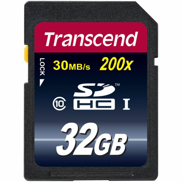 Paměťová karta TRANSCEND 32GB SDHC10 memory card