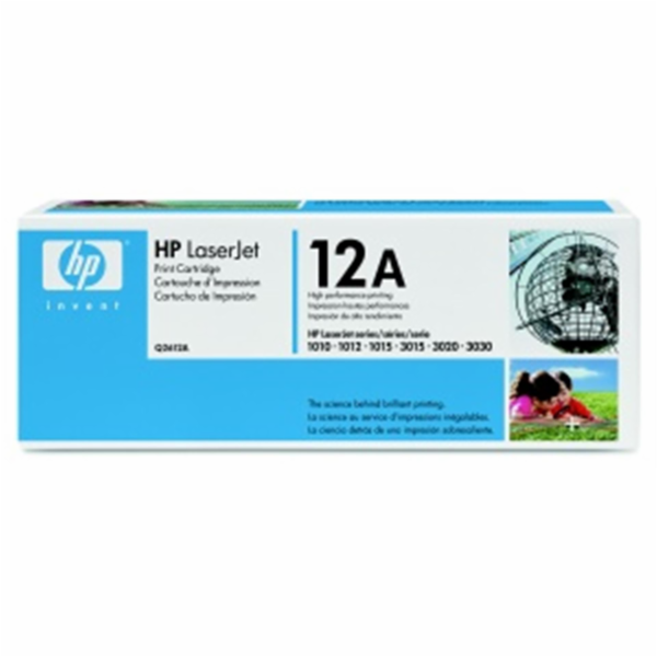 HP 12A Black LJ Toner Cart, Q2612A (2,000 pages)