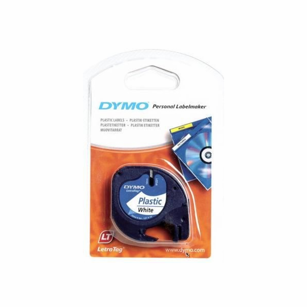Dymo Letratag Band Plastova bila 12 mm x 4m