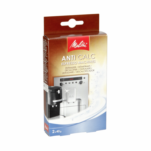 Odvápňovač Melitta Anti calc Espresso 2x40g