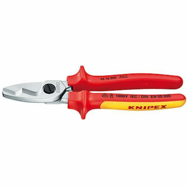 Nůžky na kabely izolované 1000V VDE, Knipex 200mm 9516200