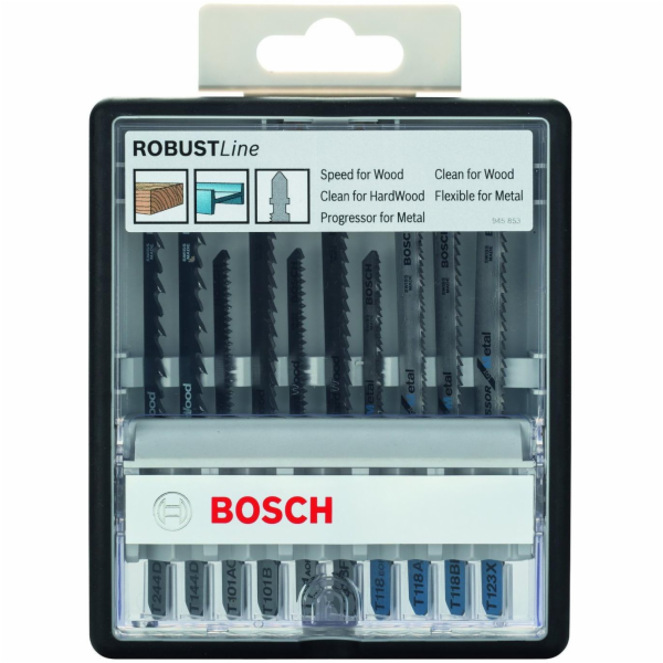 Sada pilových plátků Bosch Wood & Metal 10-dílná