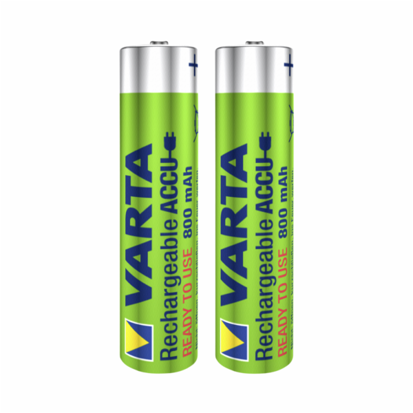 1x2 Varta Rechargeable Acu AAA Ready2Use NiMH 800 mAH Micro
