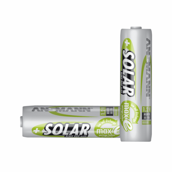 1x2 Ansmann maxE NiMH Aku Mignon AA 800 mAh SOLAR