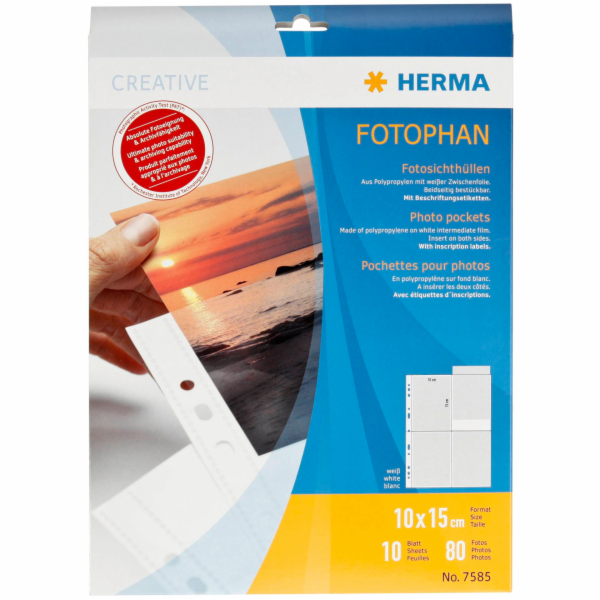 Herma fotophan 10x15 na vysku 10 listu 7585