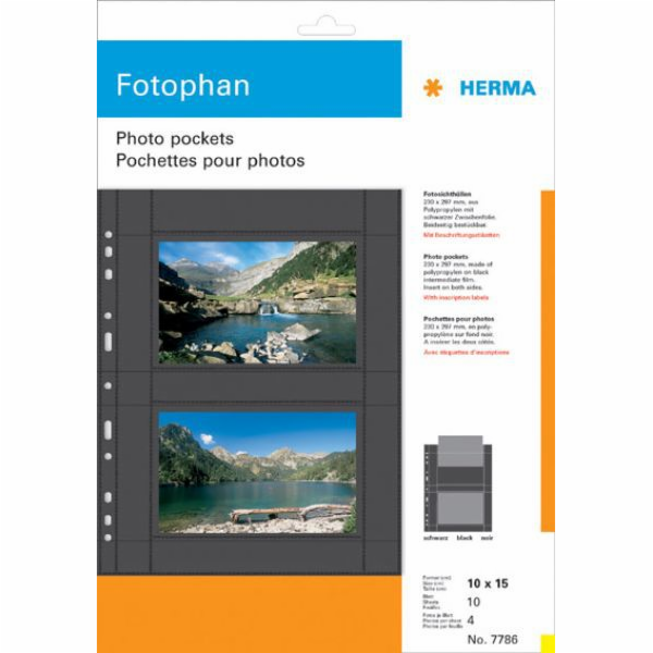 Herma foto slozka 10x15 na sirku 10 listu cerna          ...