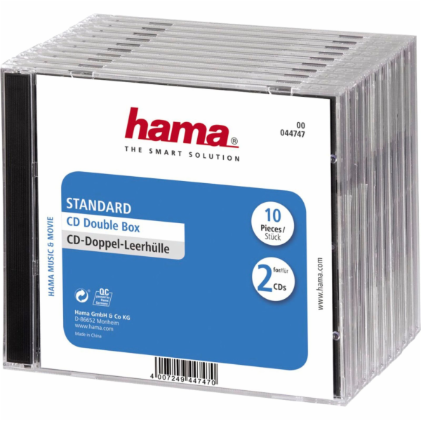 Hama CD Double Box 10er Jewel-Case                 44747