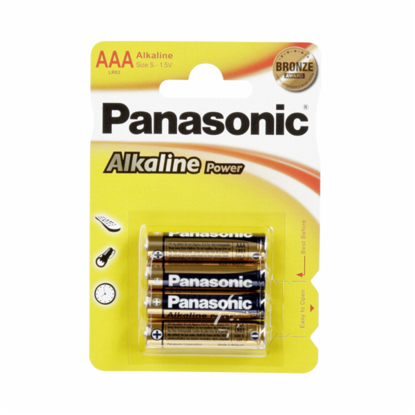 1x4 Panasonic Alkaline Power Micro AAA LR03