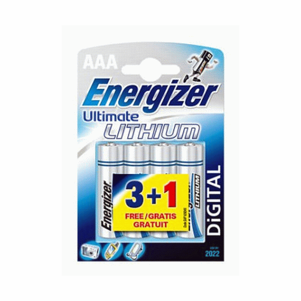 Baterie lithiová AAA R03 1,5V ENERGIZER Ultimate 4ks / bl...