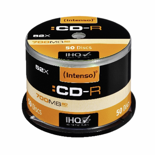 1x50 Intenso CD-R 80 / 700MB 52x Speed, Cakebox