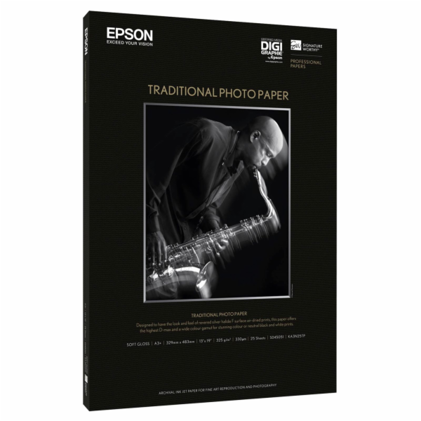 Epson Traditional Photo Paper - A3 plus (329 x 423 mm) - ...