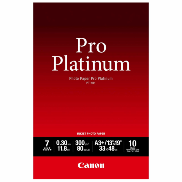 Fotopapír Canon PT-101 A3+ lesklý, 10ks, 300g/m2
