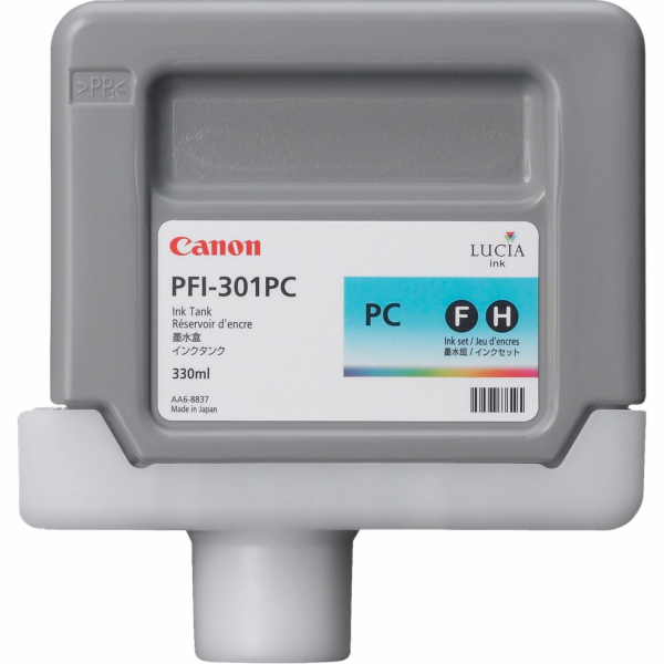 Náplň CANON PFI-301PC photo cyan iPF 8000/8000s/8100/9000...