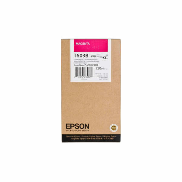 Epson Tintenpatrone magenta T 603  220 ml             T 603B