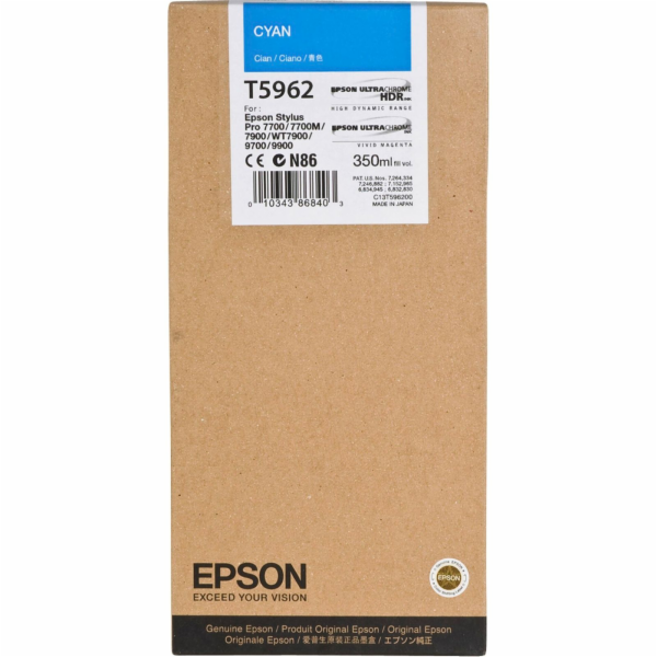 Epson cartridge modra T 596  350 ml             T 5962