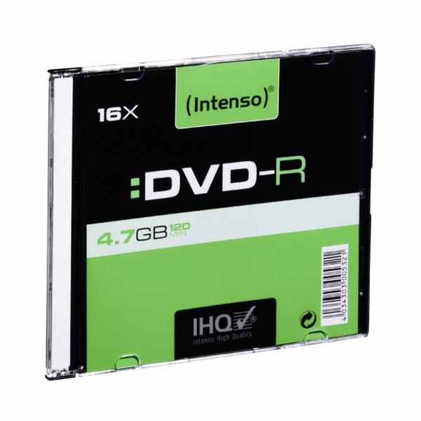 1x10 Intenso DVD-R 4,7GB 16x Speed, Slimcase