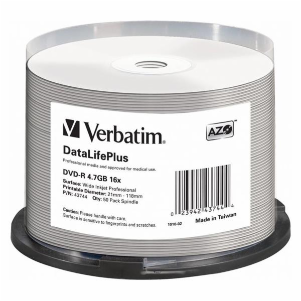 VERBATIM DVD-R(50-Pack)Spindle/General Retail/16x/4.7GB