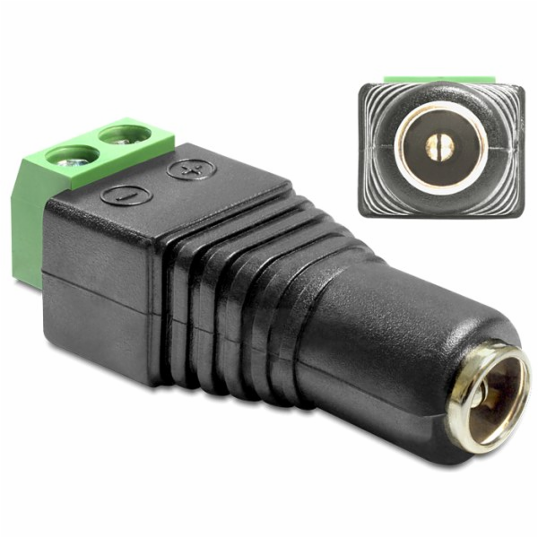 Delock AV adaptér Terminal Block černý (65421)