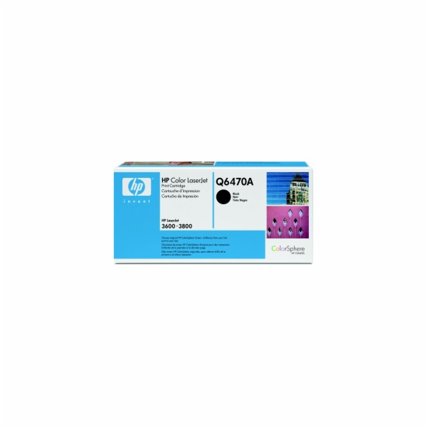 Q6470A Black Print Cartridge CLJ 3600/3800/CP3505 6,000 p...