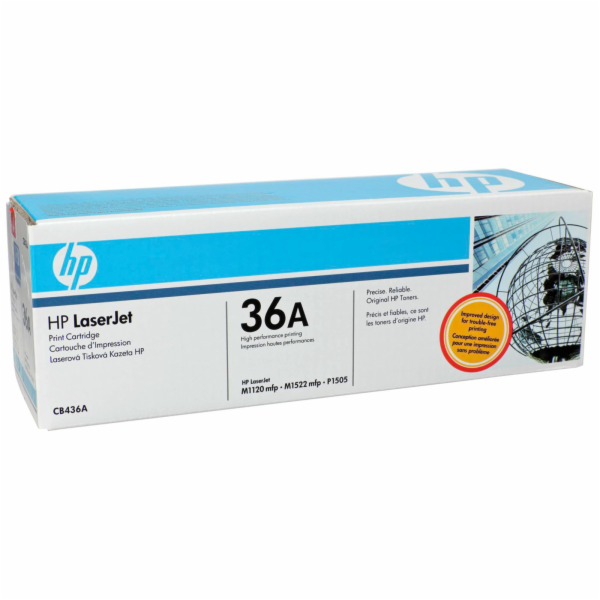 HP 36A Black LJ Toner Cart, CB436A (2,000 pages)