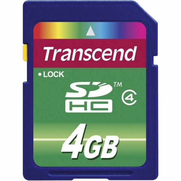 Paměťová&nbsp;karta&nbsp;TRANSCEND&nbsp;4GB&nbsp;SDHC&nbsp;(SD2.0&nbsp;Class&nbsp;4)&nbsp;&nbsp;memory...