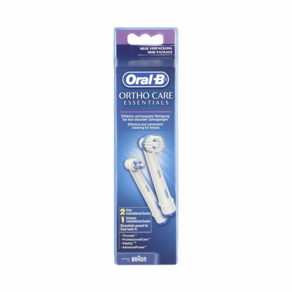 Oral-B Ortho Care Essentials 3 ks Kartáčky náhradní Braun