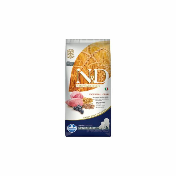 FARMINA N&D Ancestral Grain Puppy Medium&Maxi Lamb dry do...