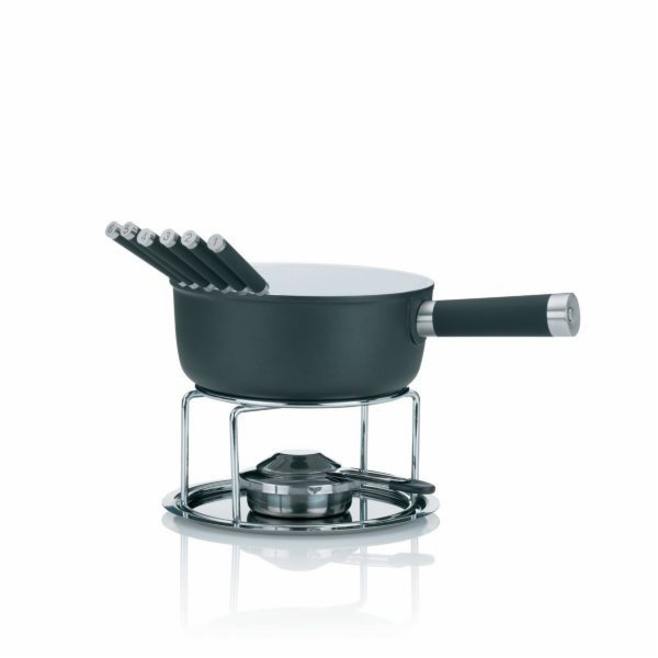Sýrové fondue LANCY keramika, šedá, 1L O22cm x v19,5cm KL...