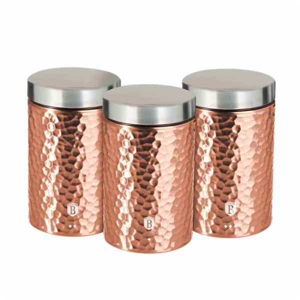Dóza na potraviny sada 3 ks Primal Rosegold Metallic Line...