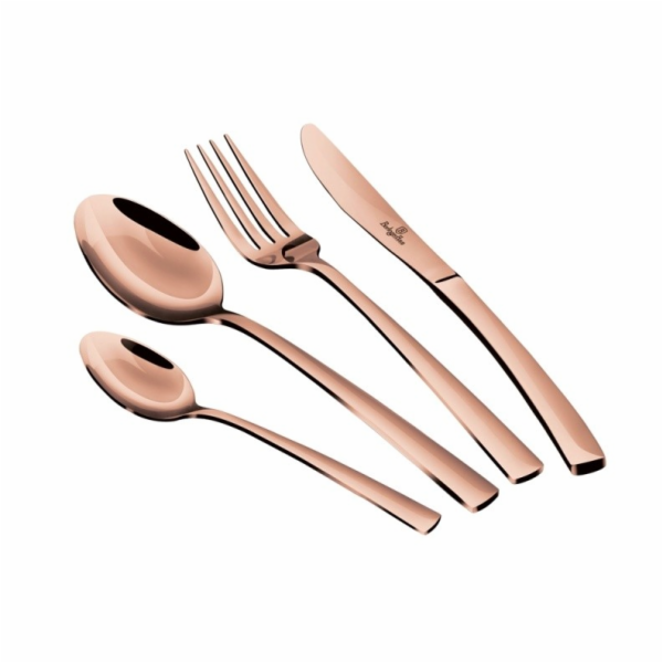 Sada příborů 24 ks Rosegold Metallic Line nerez mirror BH...